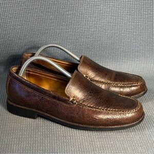 Johnston &‎ Murphy Men’s Ainsworth Venetian Tumbled Wax Calfskin Loafer Size 8.5